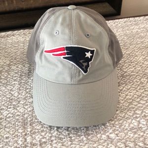 Grey New England Patriots hat